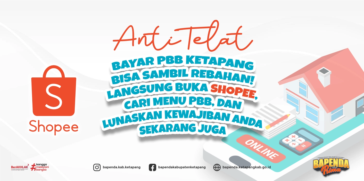 bapenda.ketapangkab.go.id - pembayaran PBB Ketapang menggunakan Shopee
