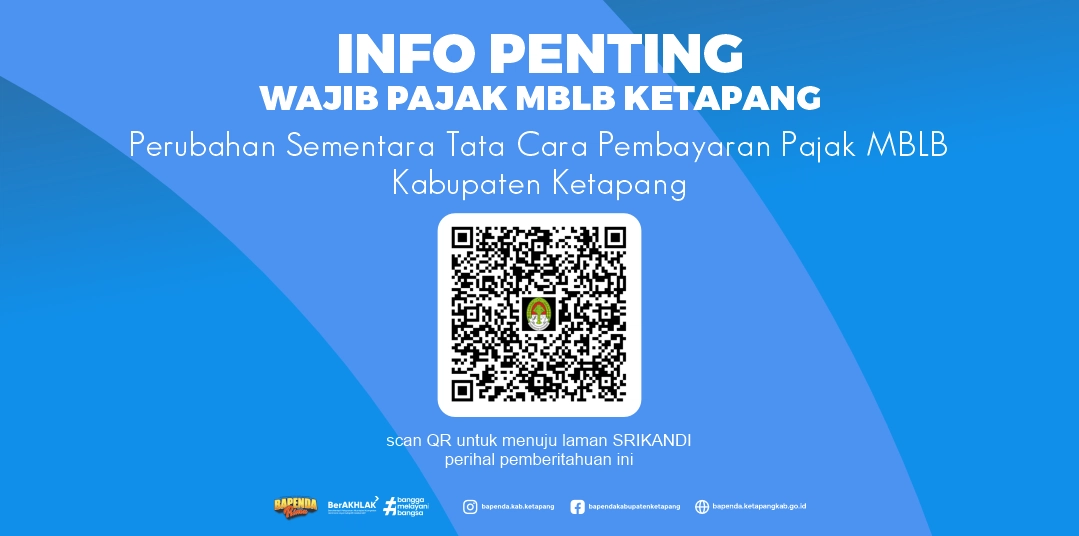 bapenda.ketapangkab.go.id - INFO PENTING Wajib Pajak MBLB Ketapang