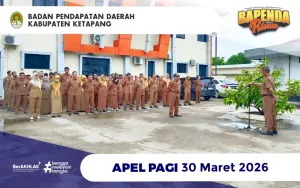 bapenda.ketapangkab.go.id - Kembali Fitri, Kembali Mengabdi - Suasana Kekeluargaan di Apel Pagi Bapenda Ketapang